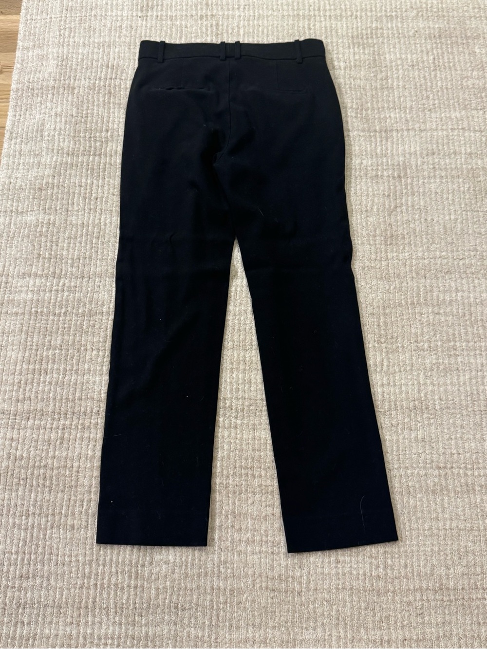 Vince Black Wool Blend Tailored Straight Leg Pants